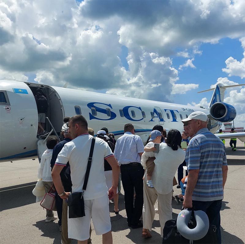 Самолет Астана - Алаколь